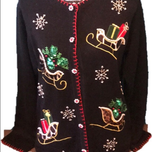 Animal Print Holiday Sweater - Picture 2 of 3